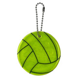 10Pcs Big 6.5CM Volleyball Safety Reflective Keychain