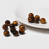 10Pcs Stone Charms Pendant Spacer Round Beads 12x10MM Hole 5MM