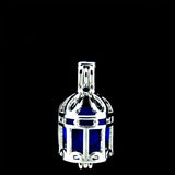 10Pcs Birdcage Pearl Cage Locket Aromatherapy Charm Pendant Necklace Bracelet