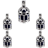 10Pcs Birdcage Pearl Cage Locket Aromatherapy Charm Pendant Necklace Bracelet