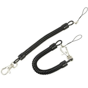 10Pcs Coil Springs Keychain Phone Snap Hook Retractable Coil Cord Key Chain