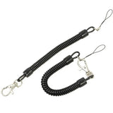 10Pcs Coil Springs Keychain Phone Snap Hook Retractable Coil Cord Key Chain