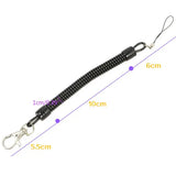 10Pcs Coil Springs Keychain Phone Snap Hook Retractable Coil Cord Key Chain