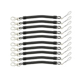 10Pcs Coil Springs Keychain Phone Snap Hook Retractable Coil Cord Key Chain