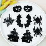 10Pcs Halloween Acrylic Charms for DIY Jewelry and Phone Cases