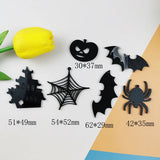 10Pcs Halloween Acrylic Charms for DIY Jewelry and Phone Cases