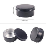 10Pcs Round Aluminium Tin Cans 150ml Storage Containers