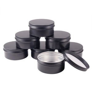 10Pcs Round Aluminium Tin Cans 150ml Storage Containers