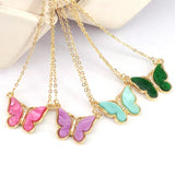 10Pc Butterfly Acrylic Charms Micro Pave CZ Crystal Pendant