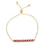 10Pcs Bohemia Drip Oil Eye Pendant Bracelets for Women Punk Chain Bangle