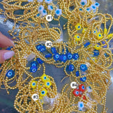 Bohemia Rainbow Glaze Hamsa Hand Evil Eyes Bracelets