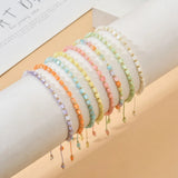 Bohemian Shell Beads Braided Rope Chain Bracelet