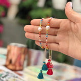 Boho Rainbow Bracelet Jewelry for Women Colorful Crystal Beaded Bracelets