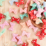 10Pcs Bow Tie Silicone Beads Baby Teether DIY Jewelry Pacifier Chain Accessories