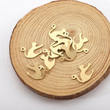 10Pcs Brass Animals Shape Charms for Jewelry Making DIY Earrings