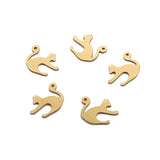 10Pcs Brass Animals Shape Charms for Jewelry Making DIY Earrings
