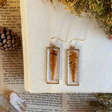 10Pcs Brass Geometric Rectangle Pendant Resin Frame Charms Minimalist Jewelry