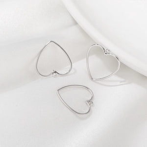 10Pcs Brass Heart Charms Pendant Resin Frame Mold Open Bezel DIY Jewelry Making