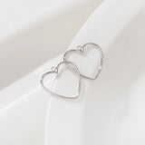 10Pcs Brass Heart Charms Pendant Resin Frame Mold Open Bezel DIY Jewelry Making