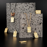 10Pcs CZ Tarot Card Pendants, 18K Plated, DIY Jewelry Making