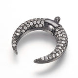 10Pcs Brass Micro Pave Zirconia Crescent Moon Charms DIY Jewelry Findings