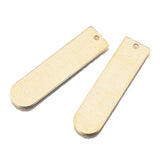 10Pcs Brass Rectangle Stamping Charms for DIY Necklace Earrings