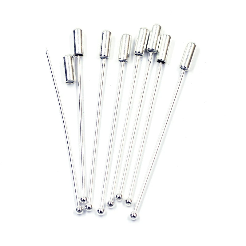 10Pcs Hat Brooches Safety Pins for Jewelry Crafts