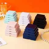 10Pcs Bulk Paper Jewelry Box 7x7x1.6cm Handmade Wedding Packaging Box