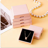 10Pcs Bulk Paper Jewelry Box 7x7x1.6cm Handmade Wedding Packaging Box