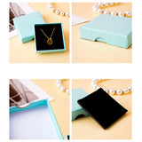 10Pcs Bulk Paper Jewelry Box 7x7x1.6cm Handmade Wedding Packaging Box