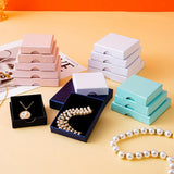 10Pcs Paper Jewelry Box 7x7x1.6cm Wedding Packaging Box