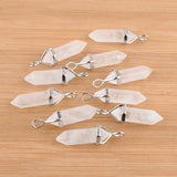 10Pcs Natural Crystal Pendant Chakra Stones Quartz Pendants IN4427