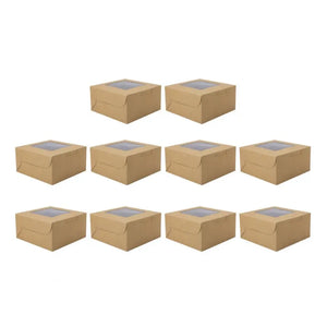 10Pcs Cake Boxes Pastry Wrap Boxes Dustproof Bakery Boxes Food Storage