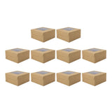 10Pcs Cake Boxes Pastry Wrap Boxes Dustproof Bakery Boxes Food Storage