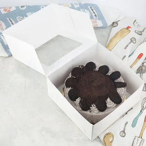 10Pcs Cake Boxes Pastry Wrap Boxes Dustproof Bakery Boxes Food Storage