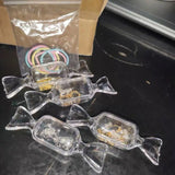 10Pcs Candy Shaped Jewelry Box Clear Plastic Beads Storage Containers