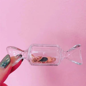 10Pcs Candy Shaped Jewelry Box Clear Plastic Beads Storage Containers