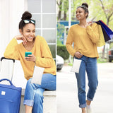 10Pcs Canvas Pencil Pouch Tote Bags Set DIY Craft Blank Zip Canvas Pen Case