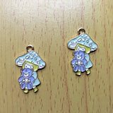 10Pcs Cartoon Animal Enamel Charms for DIY Jewelry
