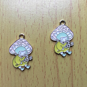10Pcs Cartoon Animal Enamel Charms for DIY Jewelry Accessories