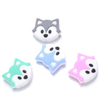 10Pcs Cartoon Animal Teether Bead Silicone Bead for Jewelry Making DIY