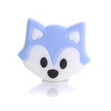 10Pcs Cartoon Animal Teether Bead Silicone Bead for Jewelry Making DIY