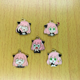 10Pcs Cartoon Character Metal Charm Pendants for DIY Jewelry Making