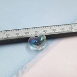 10Pcs Clear Bear Hearts Resin Charms for DIY Jewelry Making C902