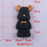 10Pcs Bear Resin Charms Pendants DIY Crafts Earring Necklace Keychain