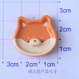 10Pcs Fox Egg Plate Resin Charms DIY Jewelry Pendants Earrings Keychain
