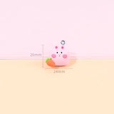 10Pcs Cute Animal Resin Charms for DIY Jewelry Making