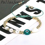 10Pcs Eye Resin Beads Shell Pearl Beads Bracelet Eye Bracelet