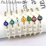 10Pcs Eye Resin Beads Shell Pearl Beads Bracelet Eye Bracelet