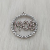 10Pcs Pearl Metal Alloy Pendants Antique Jewelry Making DIY Accessorie